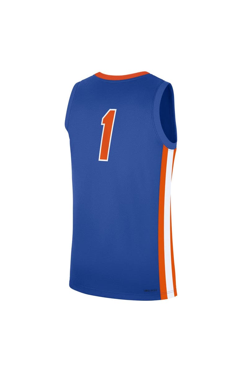 Jordan Brand Men's Jordan Brand Royal Florida Gators Road Replica Basketball Jersey, Alternate, color, Royal