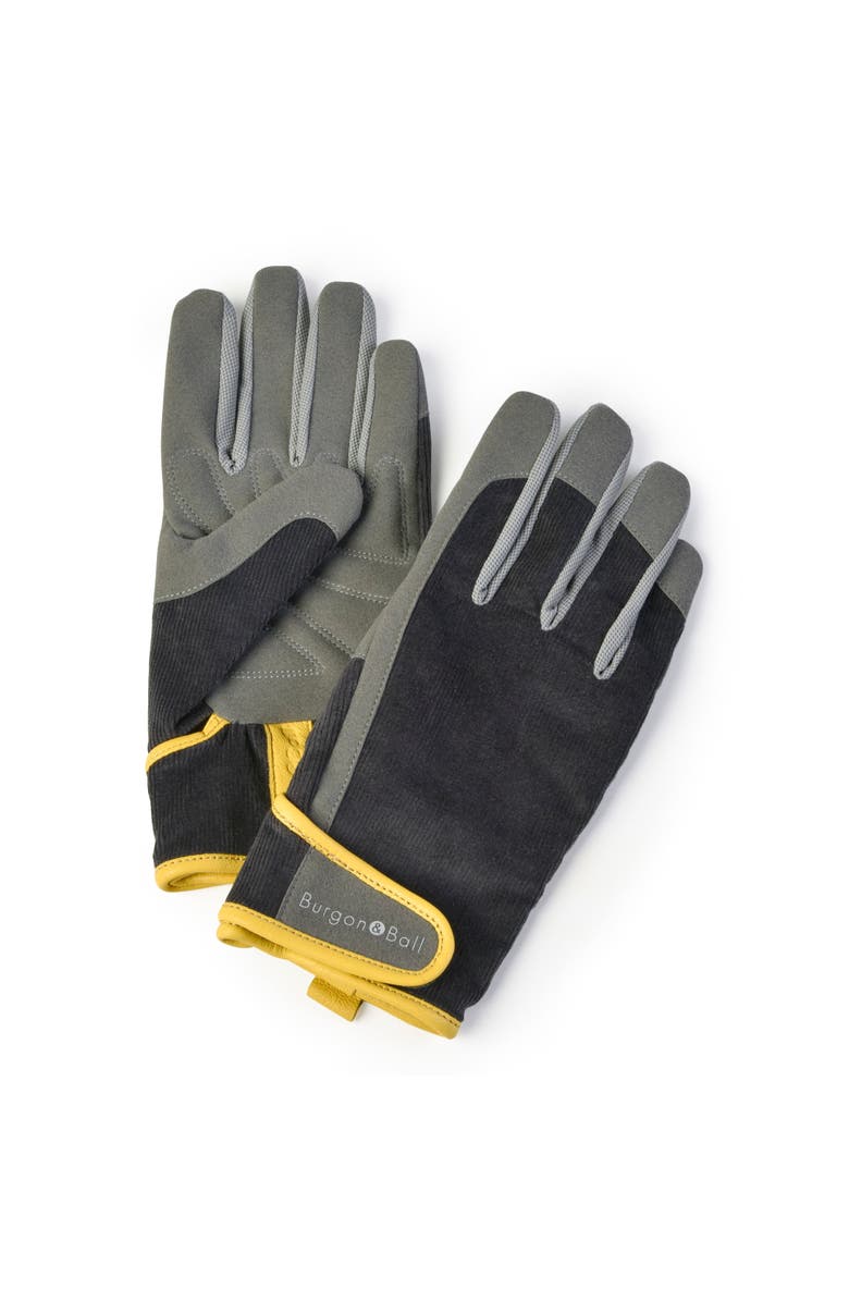 Burgon & Ball Dig the Glove Garden Gloves, Main, color, Grey Corduroy - L/Xl