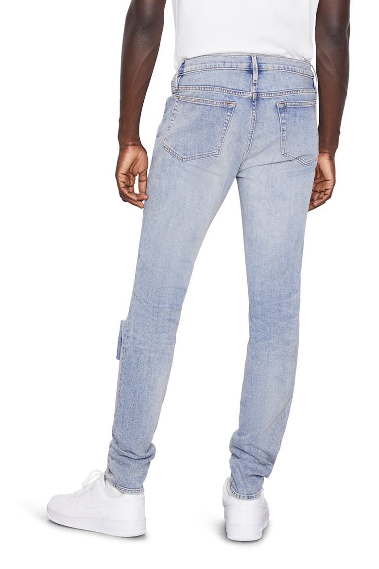 L'Homme Degradable Skinny Fit Jeans, Alternate, color, SEINE DESTRUCT