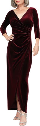 sachin and babi light blue dress Alex Evenings Black Velvet Dresses for Women for sale main image 0