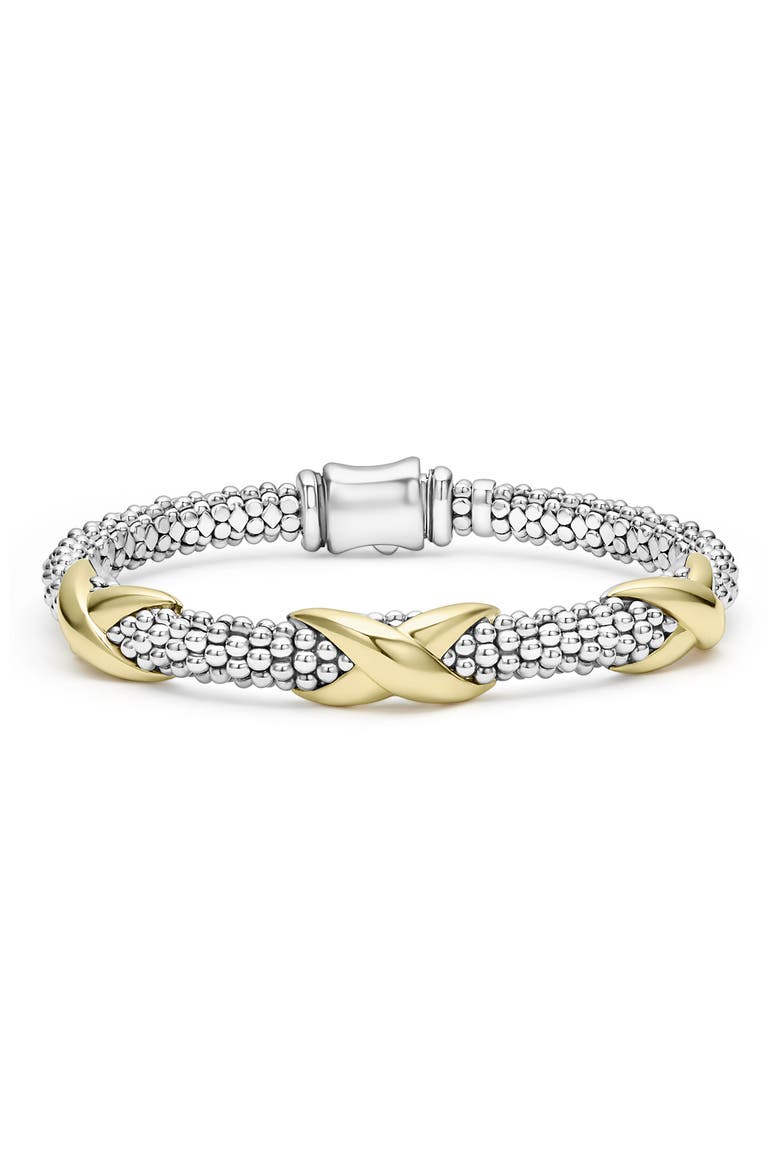 Embrace Station Bracelet, Main, color, METALLIC
