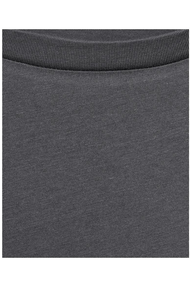 Plain Cotton Pajamas, Alternate, color, CHARCOAL