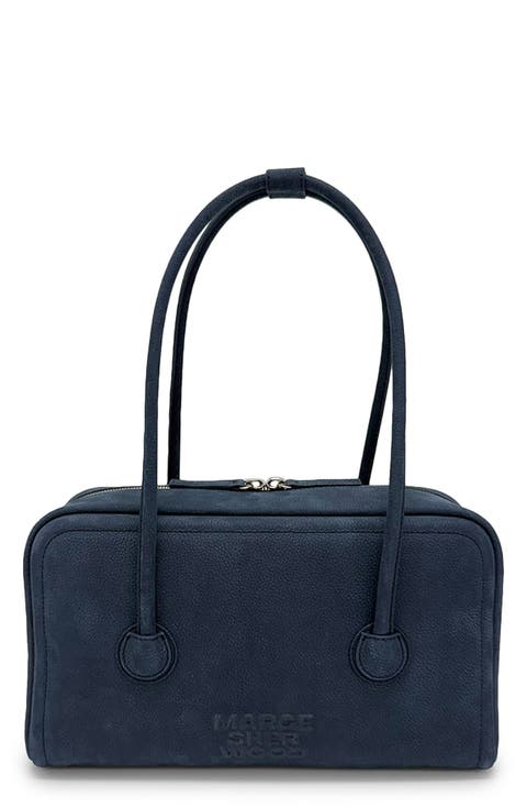 Soft Boston Small Nubuck Leather Shoulder Bag