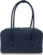 MARGESHERWOOD Soft Boston Small Nubuck Leather Shoulder Bag