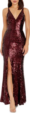 Dress the Population Iris Sequin Gown