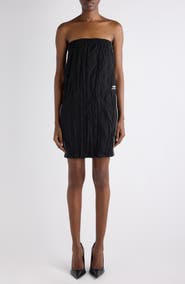 Balenciaga Strapless Tracksuit Minidress