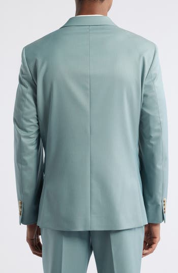 Slim Fit Sharkskin Blazer