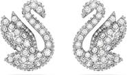 Swarovski Swan Crystal Stud Earrings