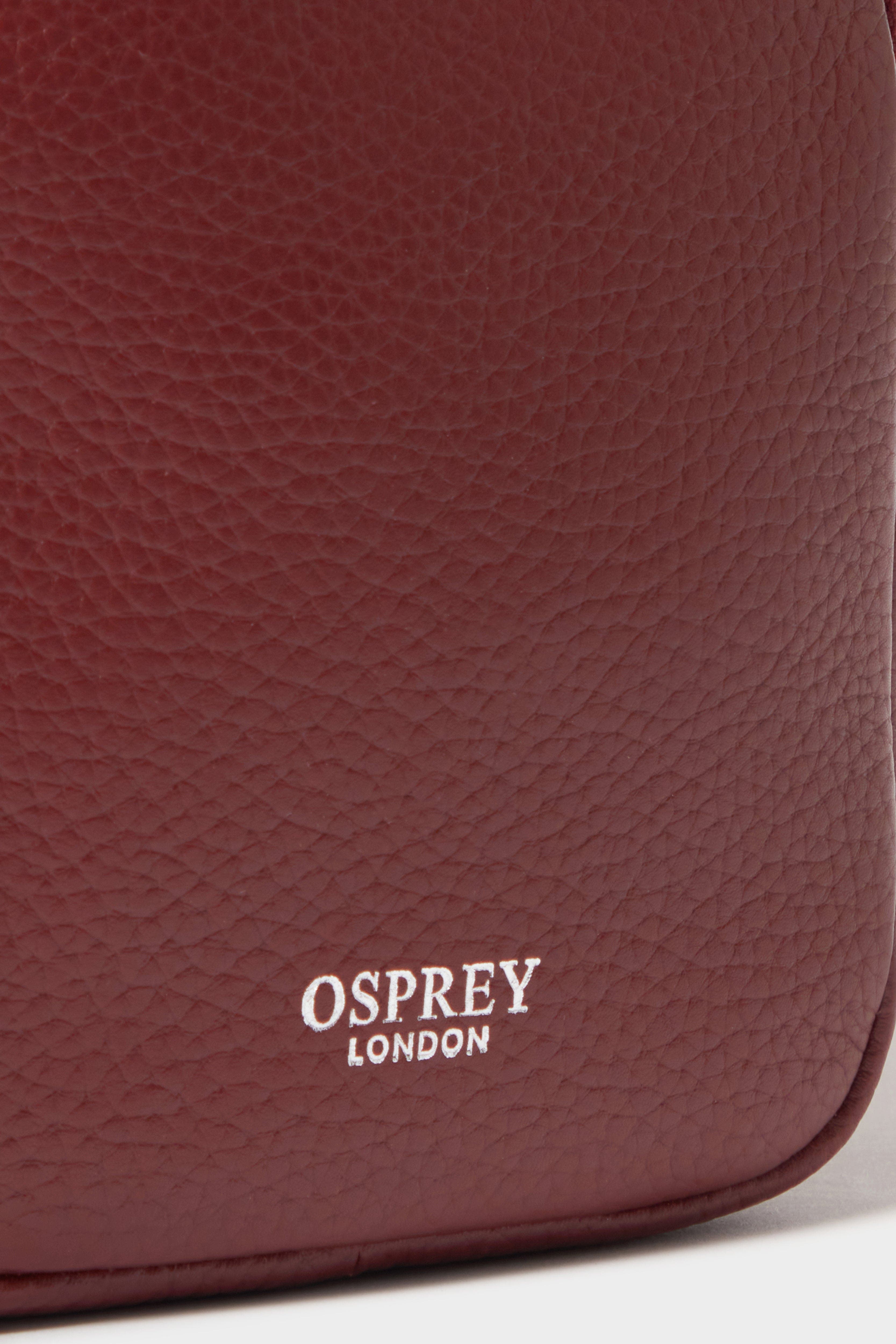 The Stella Leather Phone Bag, Alternate, color, Merlot