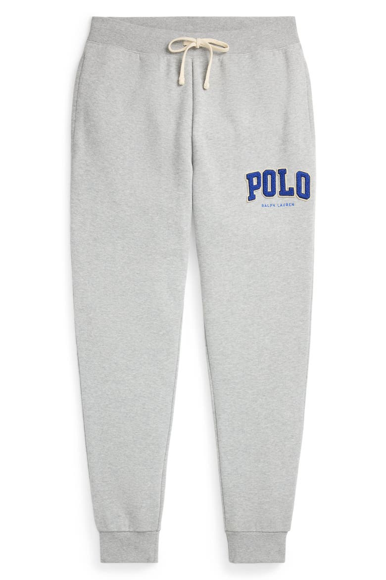 Fleece Embroidered Logo Joggers, Alternate, color, ANDOVER HEATHER