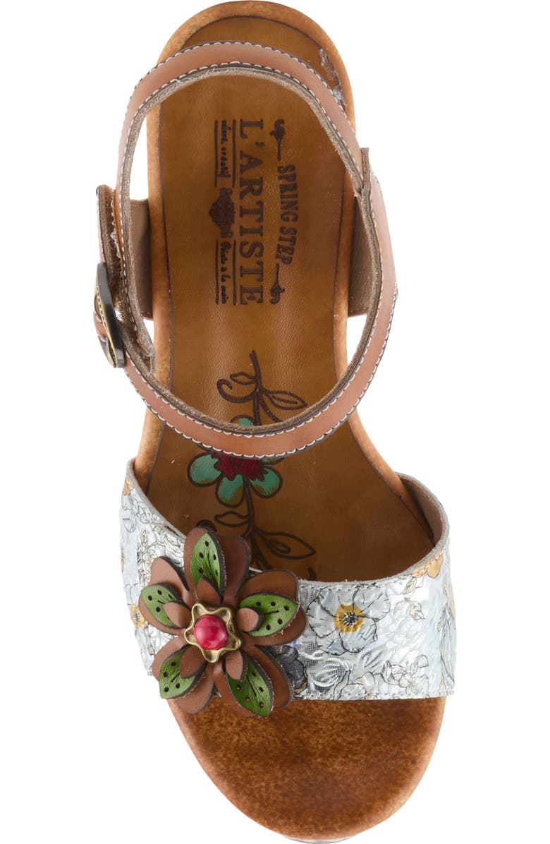 L'Artiste by Spring Step Felis Platform Sandal, Alternate, color, Camel Multi