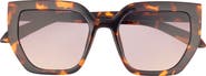 QUAY Contoured Oversize Square Sunglasses
