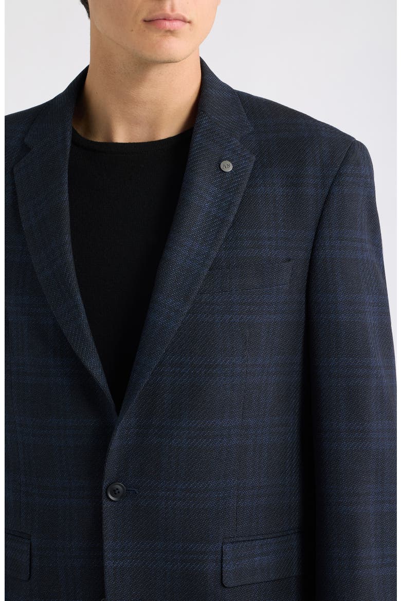 Ross Tonal Plaid Sport Coat, Alternate, color, NAVY