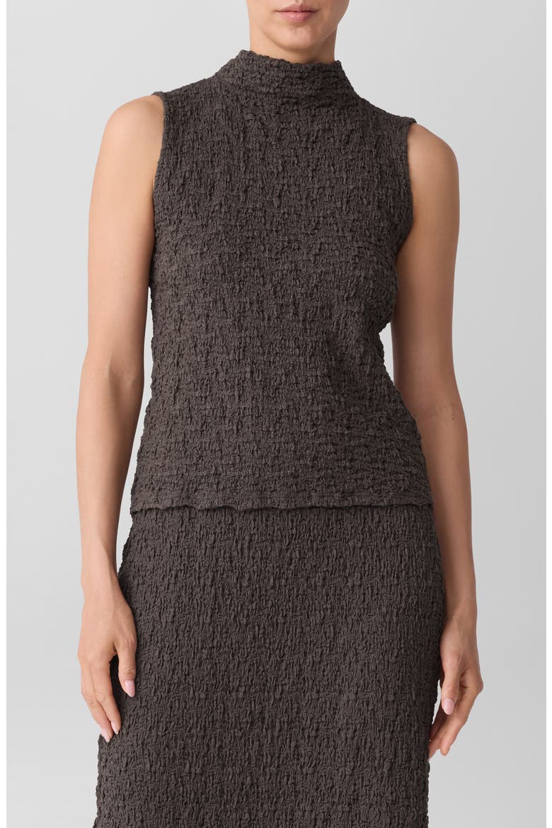Textured Organic Cotton Blend Tank, Main, color, RYE