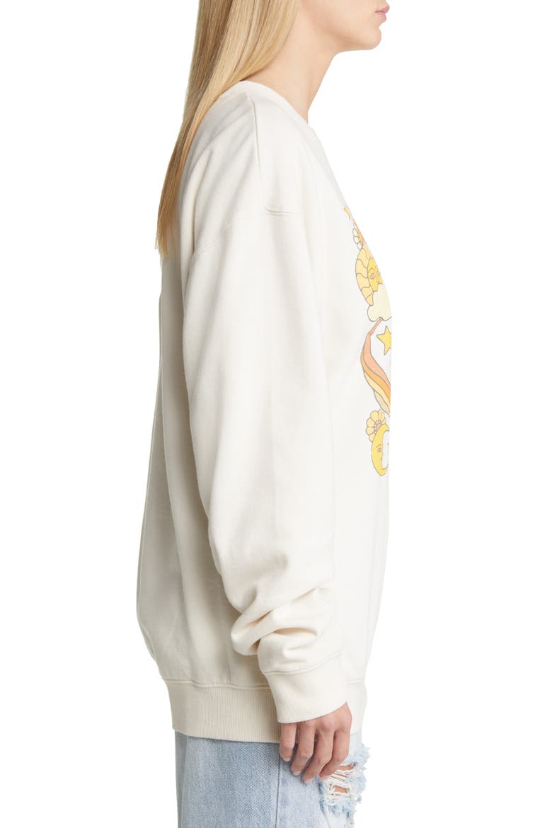 Women's Earth Music Graphic Sweatshirt, Alternate, color, WASHED WHITE