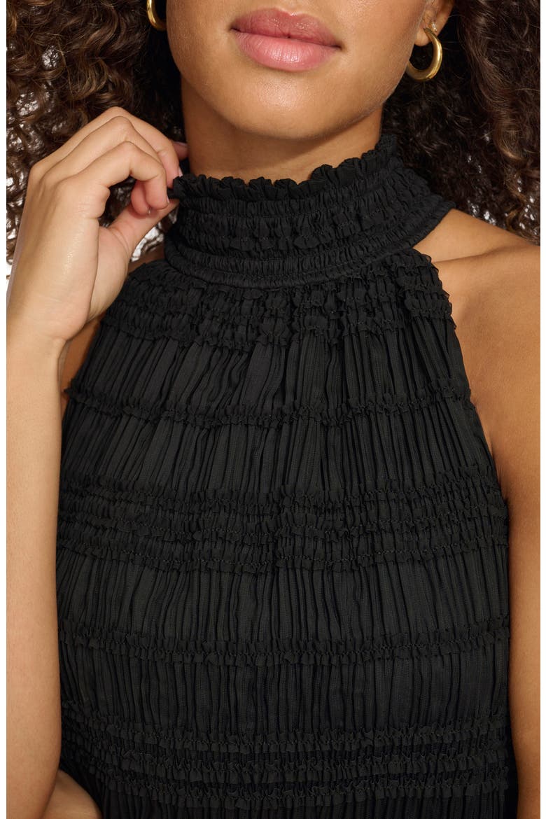 Shirred Sheath Dress, Alternate, color, BLACK