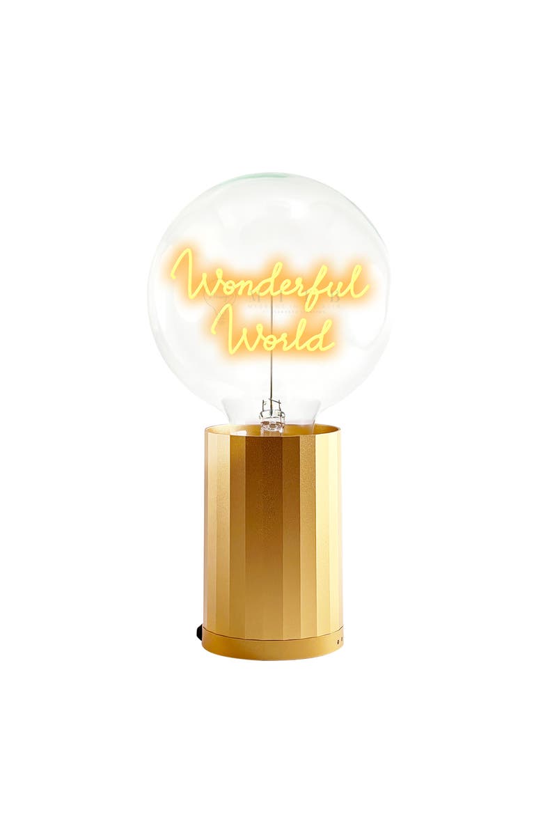 MITB Wonderful World Portable Table Lamp, Main, color, Gold