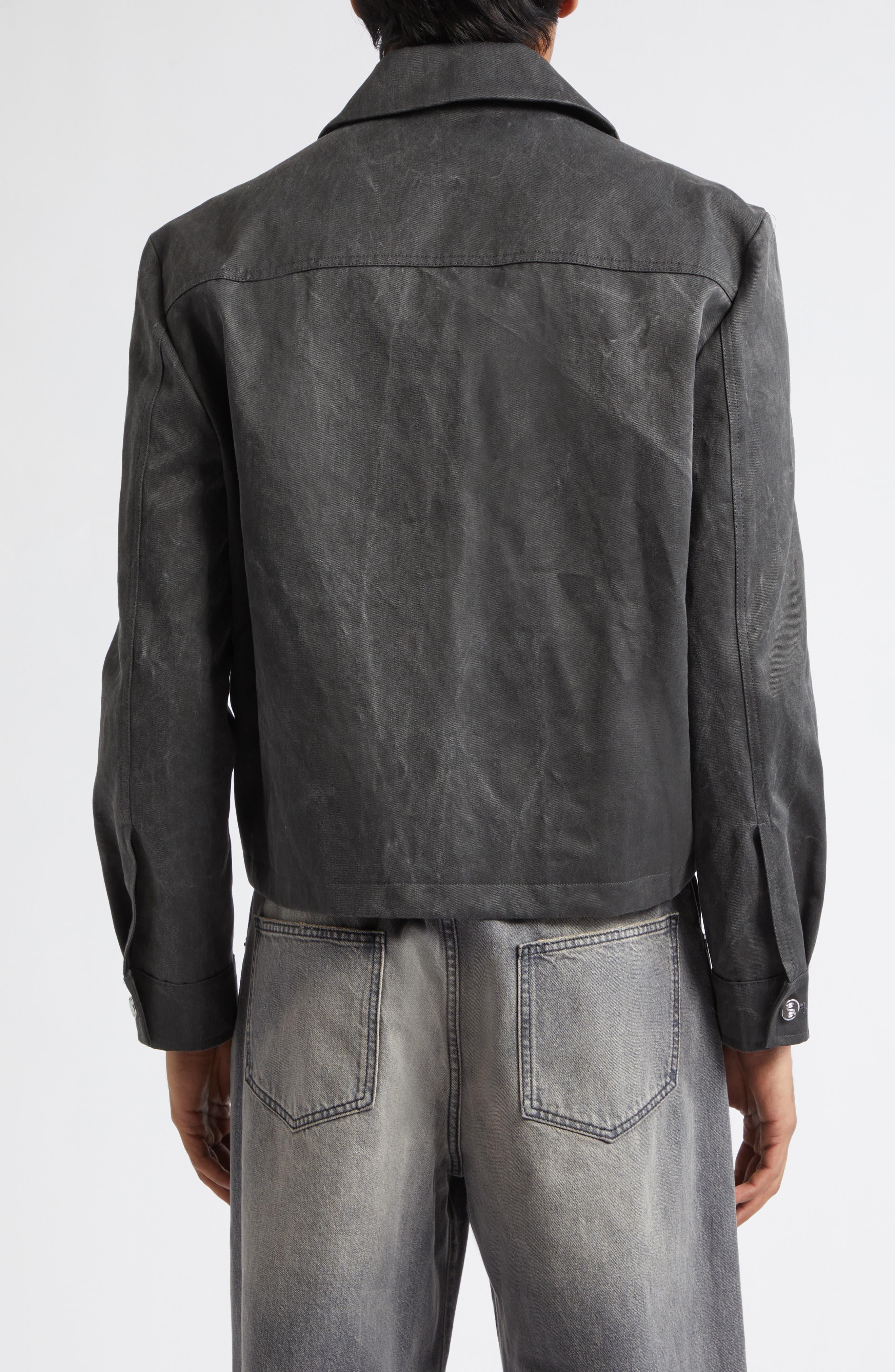 Tazio Washed Cotton Twill Jacket - image 2