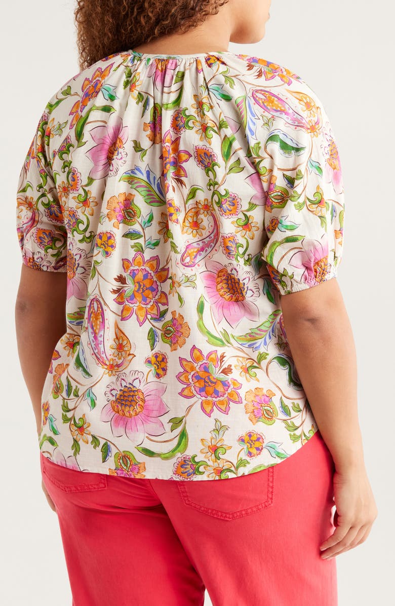 Liverpool Los Angeles Floral Button-Up Shirt, Alternate, color, Pink Multi Floral