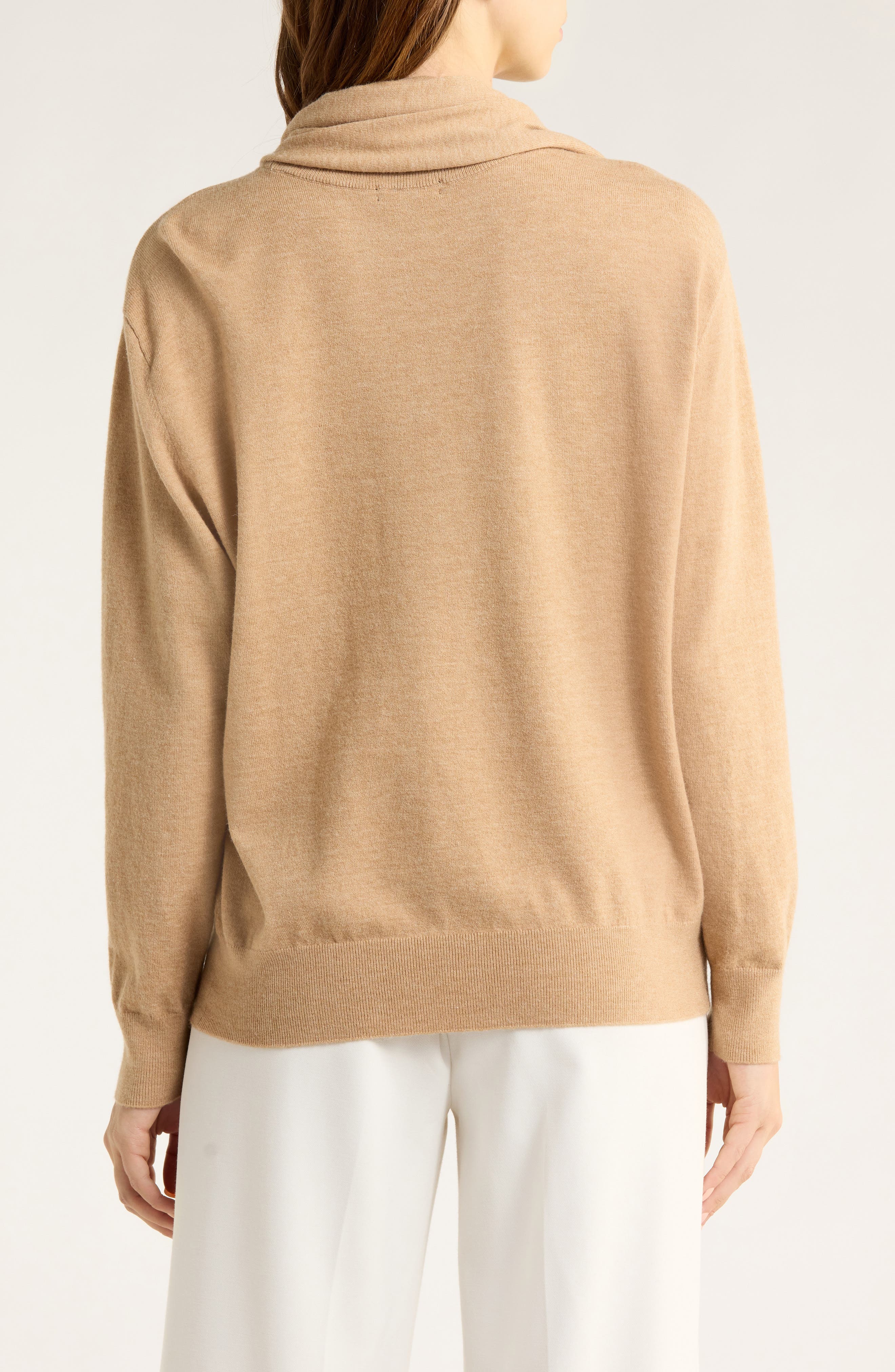 Crewneck Scarf Sweater - image 4