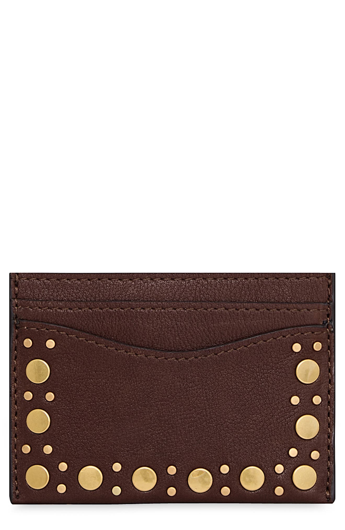 Rebecca Minkoff Noemie Stud Leather Card Case