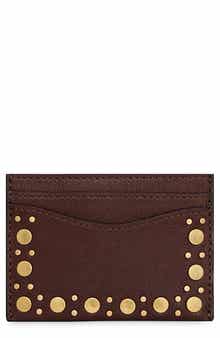 Rebecca Minkoff Noemie Stud Leather Card Case