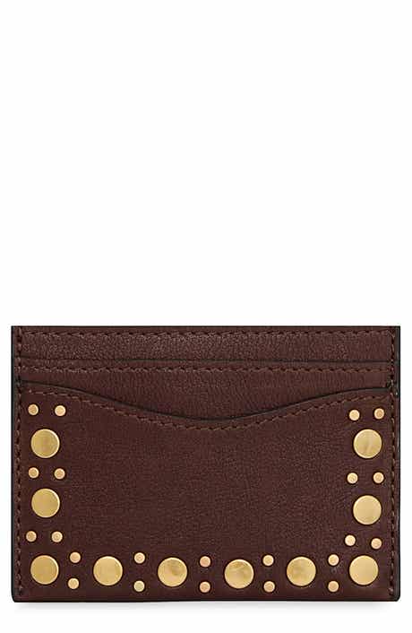 Rebecca Minkoff Noemie Stud Leather Card Case