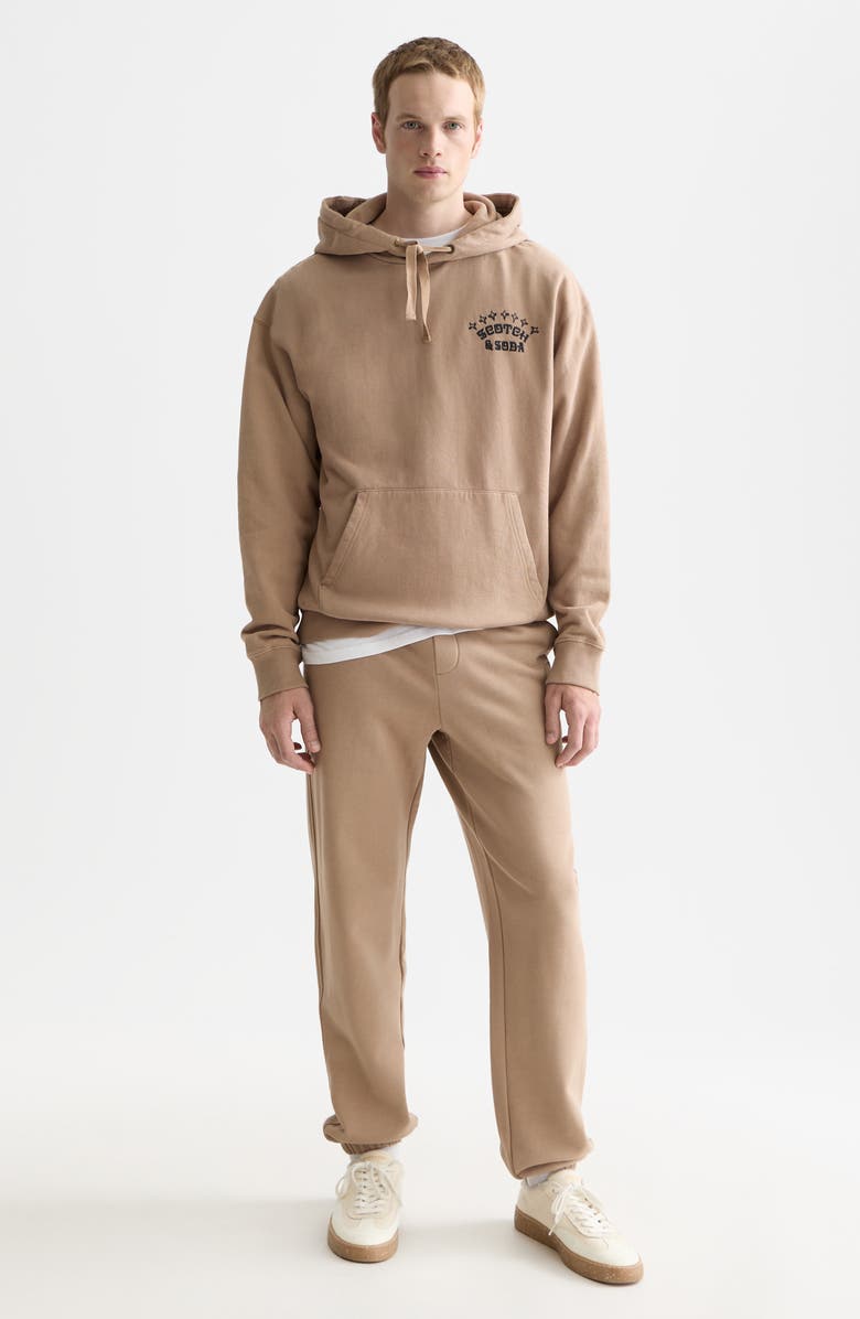 Scotch & Soda Relaxed Fit Logo Cotton Fleece Hoodie, Alternate, color, Amphora