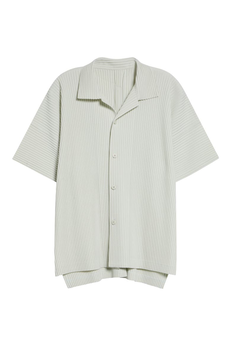 Monthly Colors May Pleated Camp Shirt, Alternate, color, PF FENCE GREEN