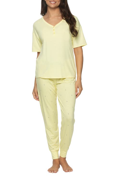 ★ SPAO★ Small and cute short-sleeved pajamas LIGHT YELLOW Kids Short Sleeve Pajamas, Yellow Flowers - Benben Sleepwear
