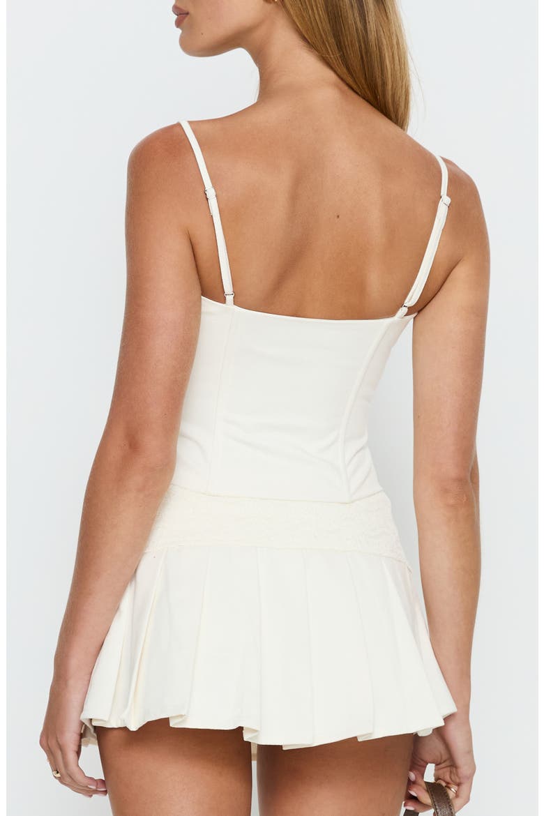 Francee Lace Corset Top, Alternate, color, CREAM