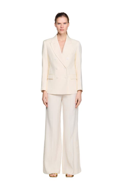 Double-breasted suit jacket