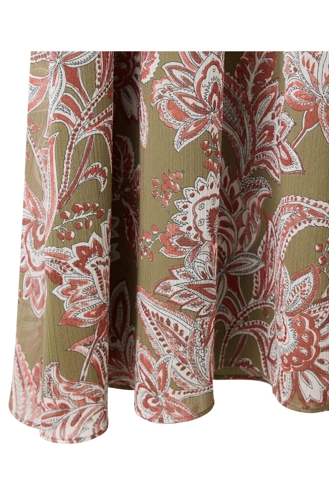 MANGO Floral Texture Long Sleeve Maxi Dress (Women) | Nordstrom