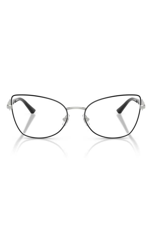 Jimmy Choo 55mm Cat Eye Optical Glasses In Black