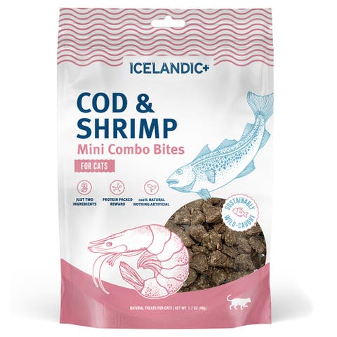 Mini Combo Bites Cod 
Shrimp, 1.7oz Bag