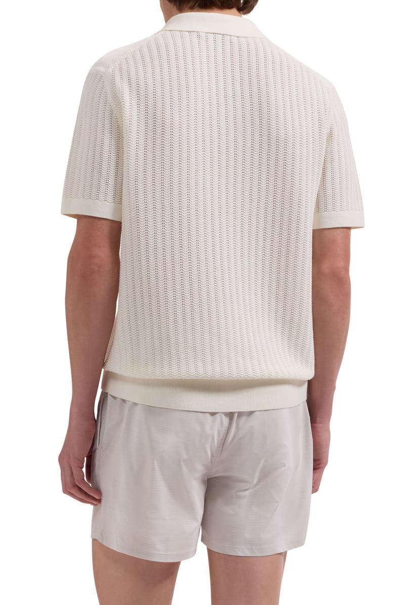 Bugatchi Cruz Print Swim Trunks, Alternate, color, Almond