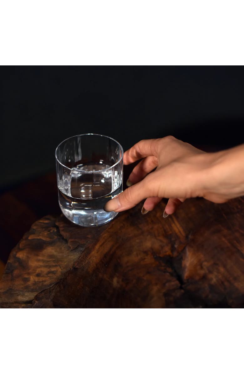 Luigi Bormioli Jazz Set of 4 Rocks Whisky Glasses, Alternate, color, Clear