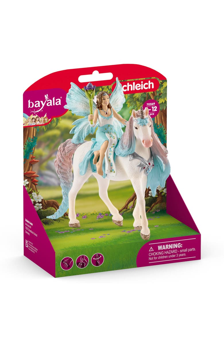 Schleich Bayala Fairy Eyela With Princess Unicorn 3 Piece Playset, Alternate, color, Multicolored