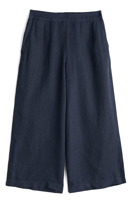 Seasalt Cornwall Merrivale Linen Culottes In Maritime