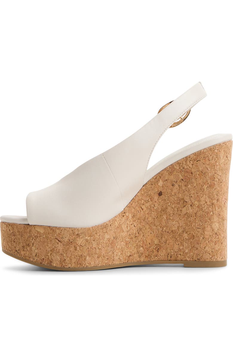 ALDO Tatianah Platform Wedge Sandal, Alternate, color, White/ Bone