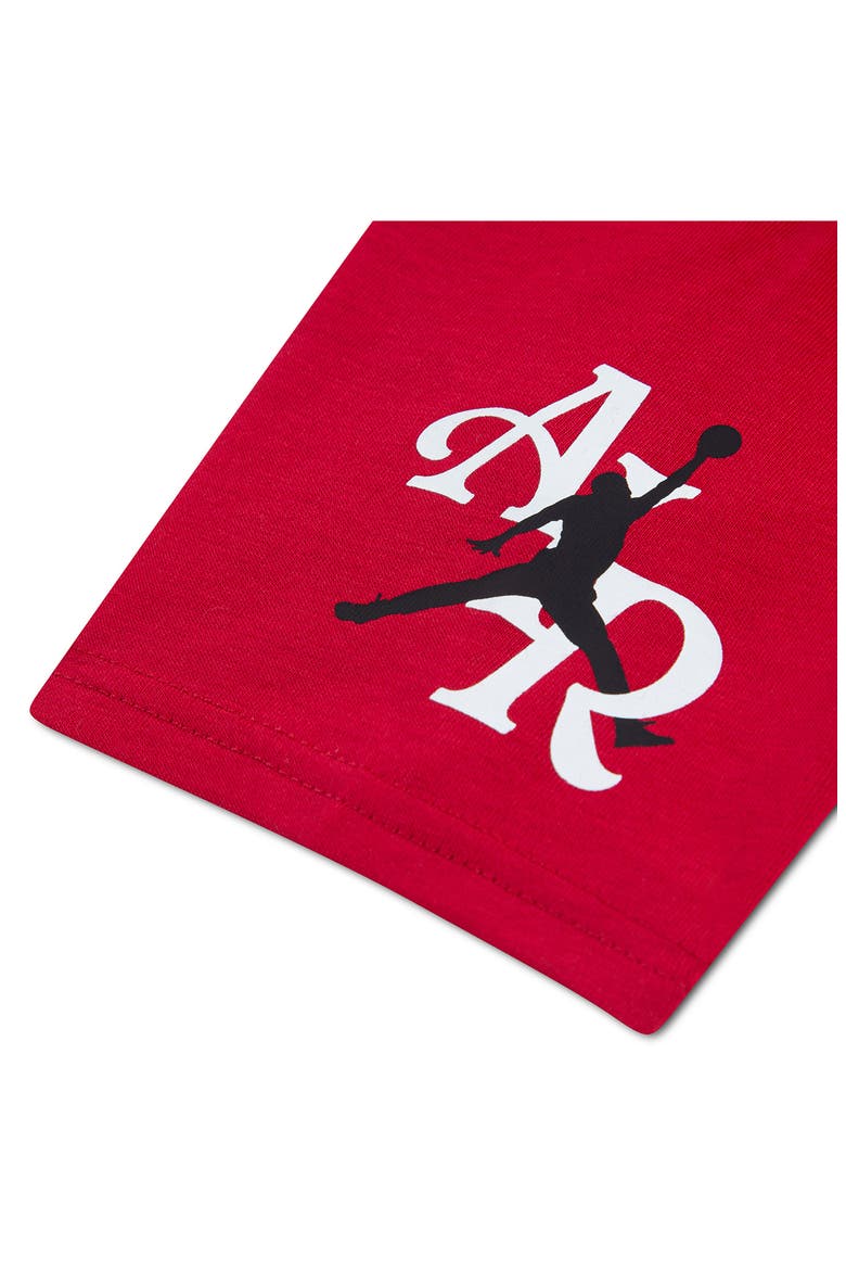 Kids' MJ Rookie Season Graphic T-Shirt & Shorts Set, Alternate, color, BLACK/ RED