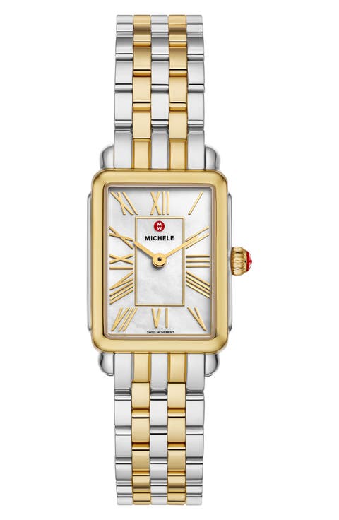 Deco Park Mother-of-Pearl Bracelet Watch, 23mm x 29mm