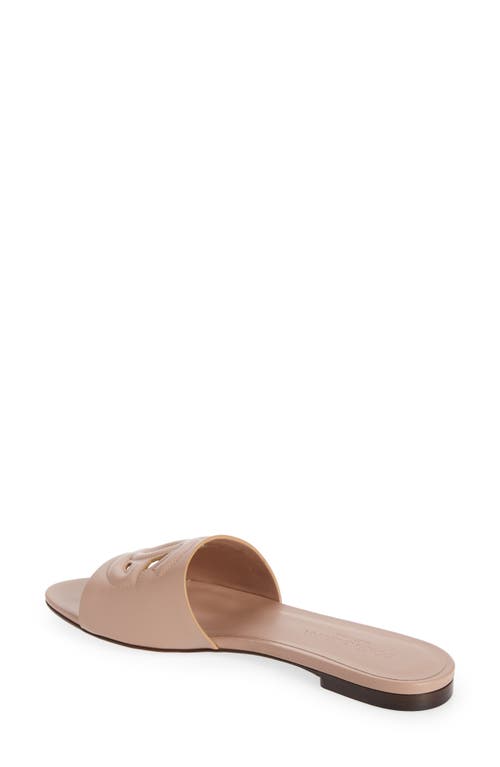Dolce & Gabbana Dolce&gabbana Bianca Interlock Slide Sandal
