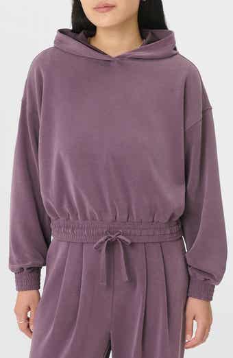 Sweaty Betty Sand Wash Cloud Weight Crop Hoodie