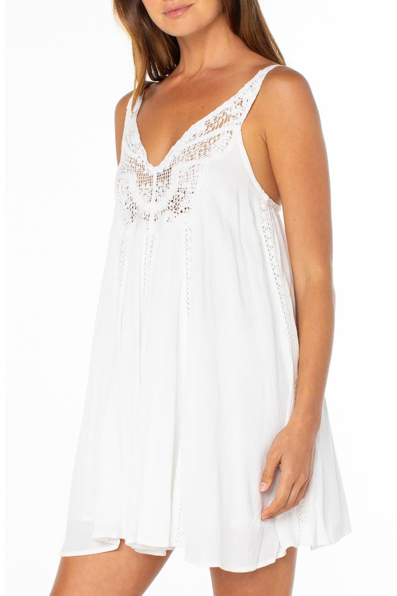 Sunswept Minidress, Alternate, color, CLOUD DANCER