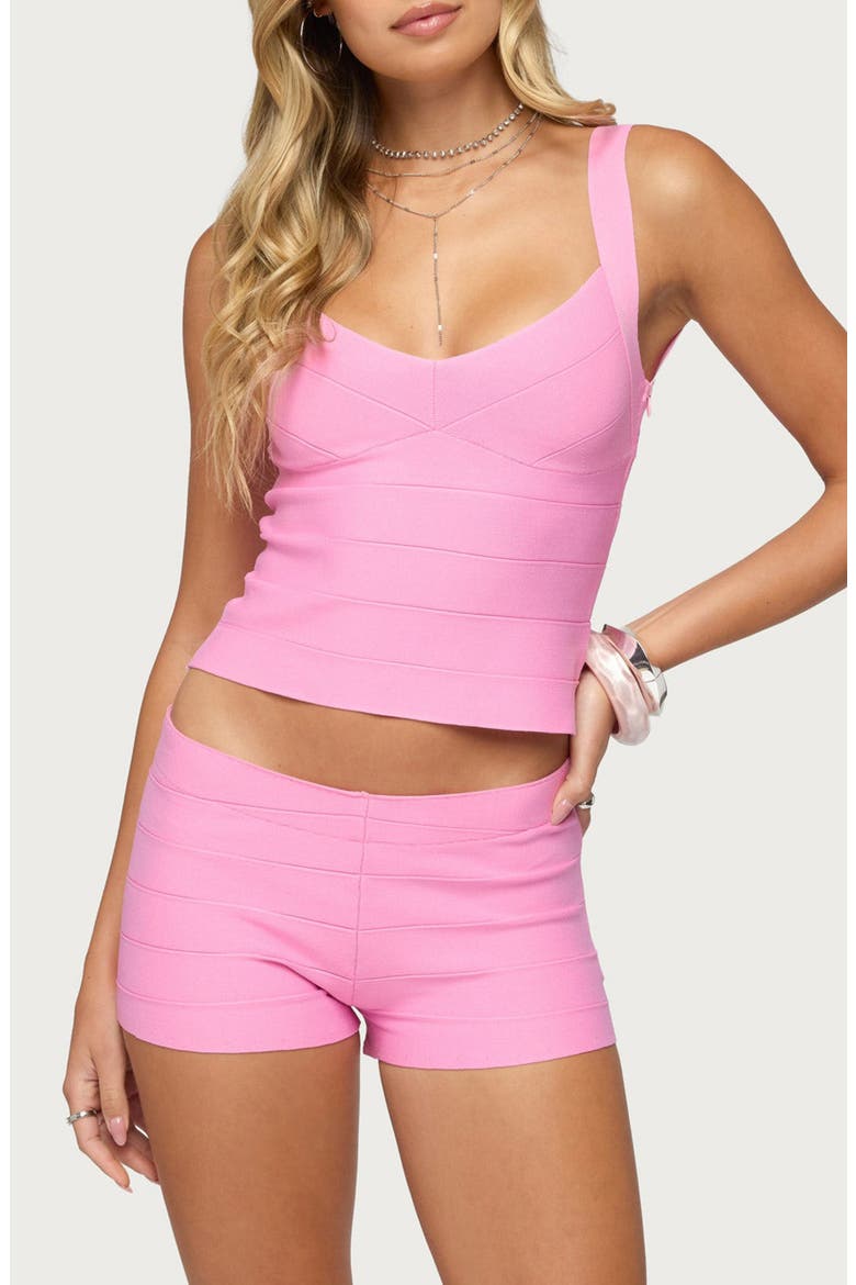Ianthe Bandage Crop Tank, Main, color, PINK