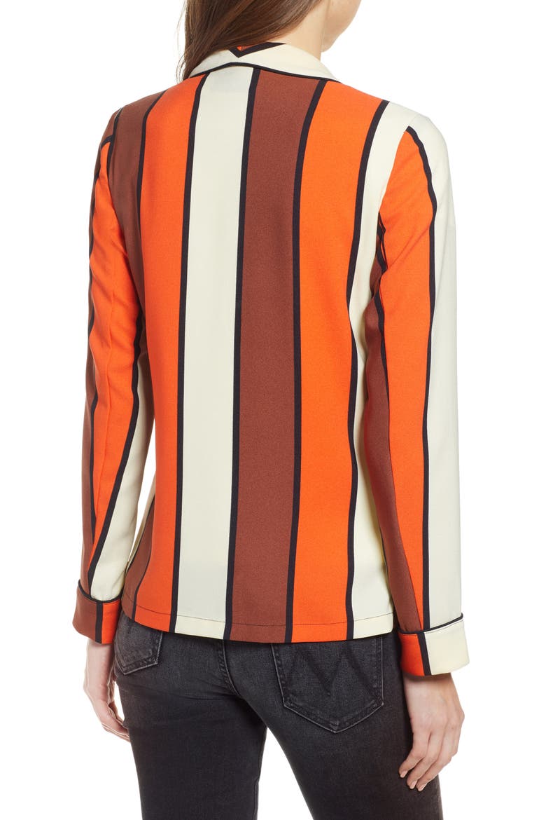 Stripe Drapey Blazer, Alternate, color, COMBO S
