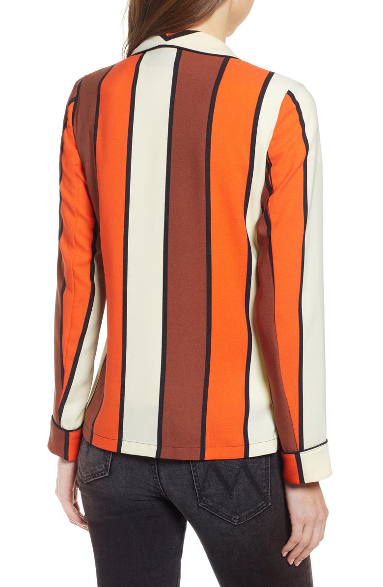 Scotch & Soda Stripe Drapey Blazer, Alternate, color,