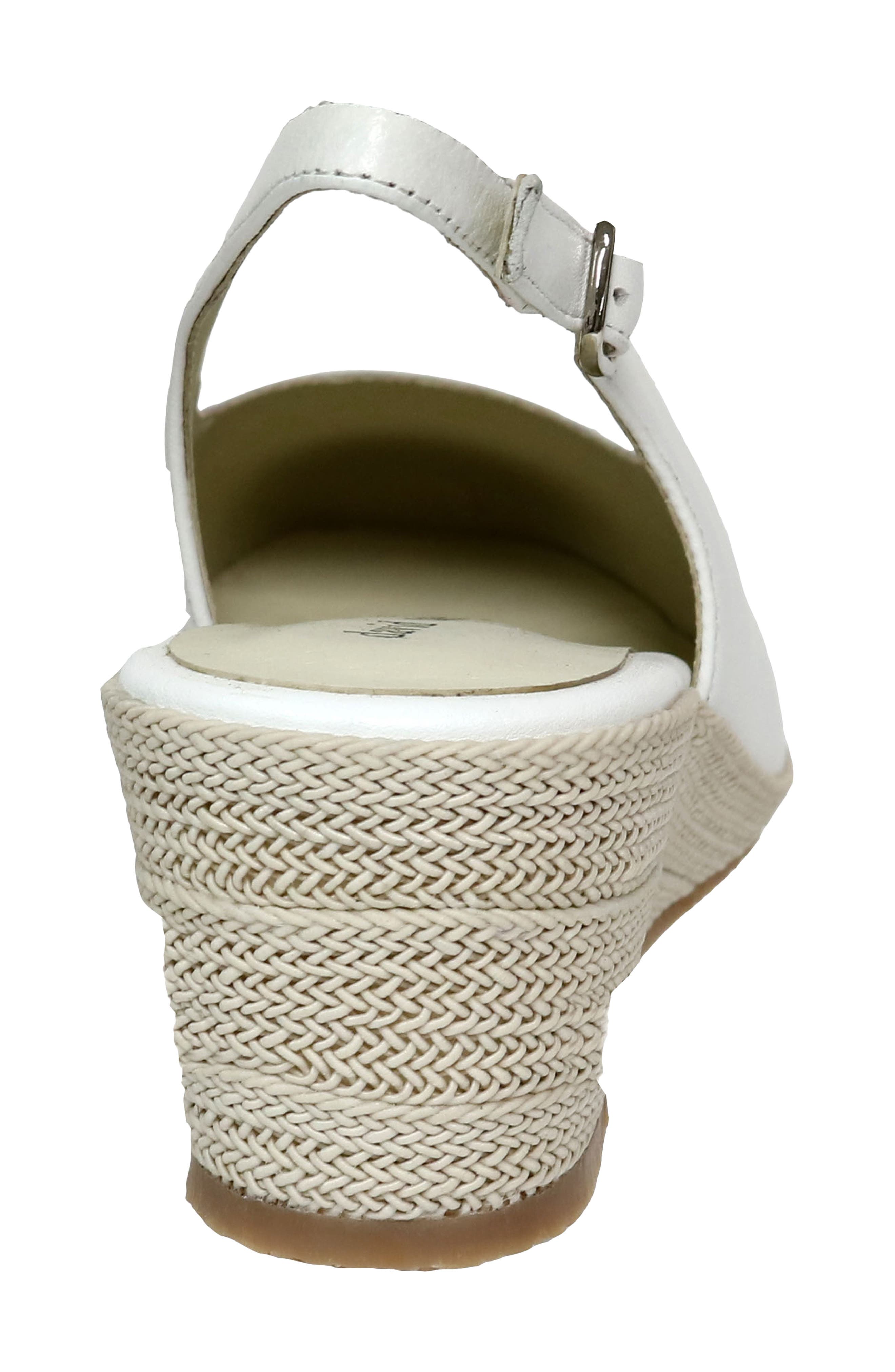 Sheyla Slingback Wedge Pump, Alternate, color, WHITE