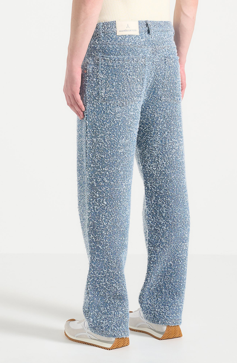 Manière De Voir Arnault Boucle Pleated Jeans, Alternate, color, Blue